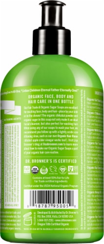 Dr. Bronner's Lemongrass Lime Organic Pump Soap Perspective: right