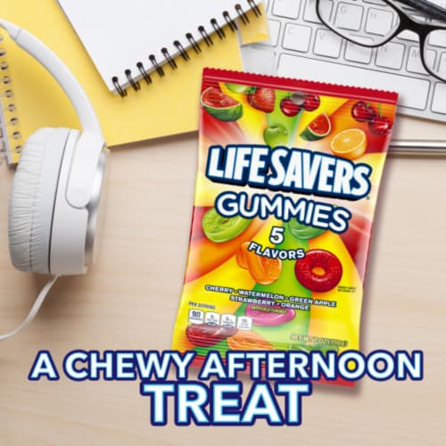Life Savers® 5 Flavors Gummy Candy Bag Perspective: right