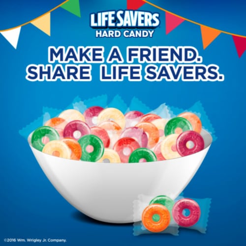 Life Savers 5 Flavors Hard Candy Individually Wrapped Bag Perspective: right