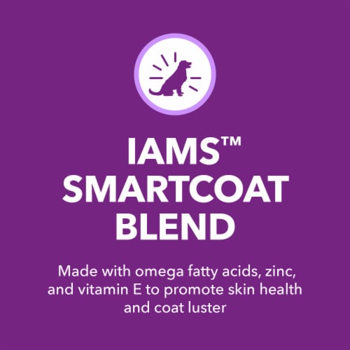 IAMS Advanced Health Skin & Coat Chicken and Salmon Adult Dry Dog Food Perspective: right