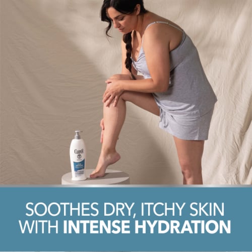 Curel Itch Defense Body Lotion for Dry Itchy Skin Perspective: right