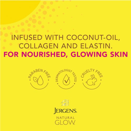 Jergens Natural Glow Natural Glow Firming Daily Moisturizer Medium to Tan Sunless Tanner Lotion Perspective: right