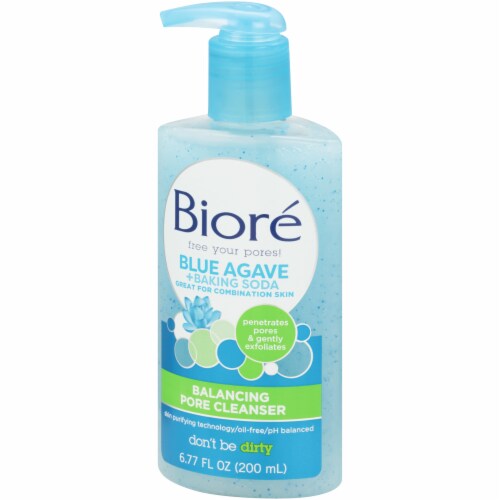 Bioré Blue Agave + Baking Soda Balancing Pore Cleanser for Combination Skin Perspective: right