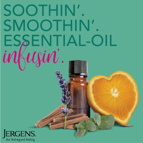 Jergens Lavender Triple Butter Daily Moisturizer, Hand And Body Lotion with Essential Oils Perspective: right