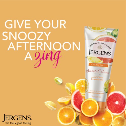 Jergens Sweet Citrus Sweet Citrus Triple Butter Blend, Body Moisturizer for Dry Skin Perspective: right
