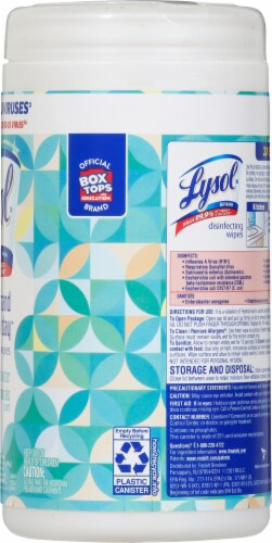 Lysol® Brand New Day™ Coconut Water & Sea Minerals Disinfecting Wipes Perspective: right