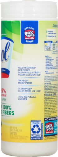 Lysol Plant-Based Fresh Citrus Scent Disinfecting Wipes Perspective: right