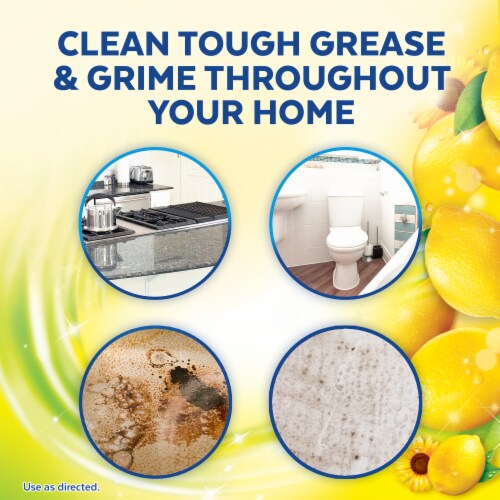 Lysol Clean & Fresh Sparkling Lemon & Sunflower Essence Scent Multi-Surface Cleaner Perspective: right