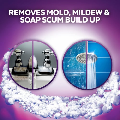 Lysol Mold and Mildew Remover Bathroom Cleaning Spray, Soap Scum and Shine Disinfectant, 32 fl oz Perspective: right