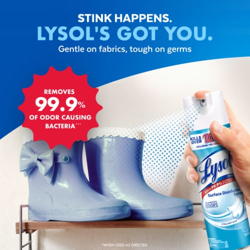 Lysol Crisp Linen Scent Disinfecting Spray Perspective: right