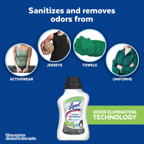 Lysol Sport Laundry Sanitizer Perspective: right