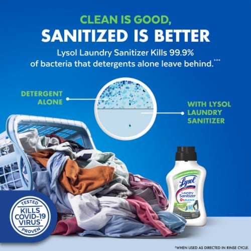 Lysol Laundry Sanitizer 0% Bleach Sport Perspective: right