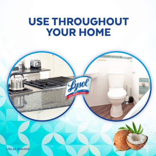 Lysol Brand New Day All Purpose Cleaner Spray, Disinfecting Spray, Coconut and Sea Minerals Perspective: right
