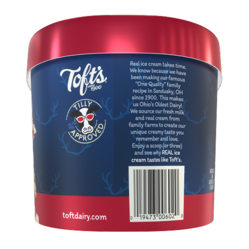 Toft's® Buckeye Bites Ice Cream Tub Perspective: right