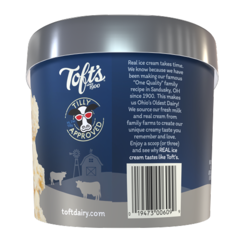 Toft's® Denali Vanilla Bean Ice Cream Tub Perspective: right