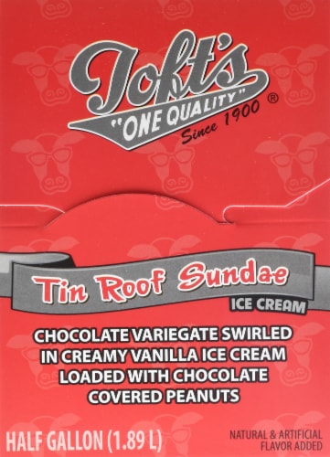 Toft's Tin Roof Sundae Ice Cream Tub Perspective: right