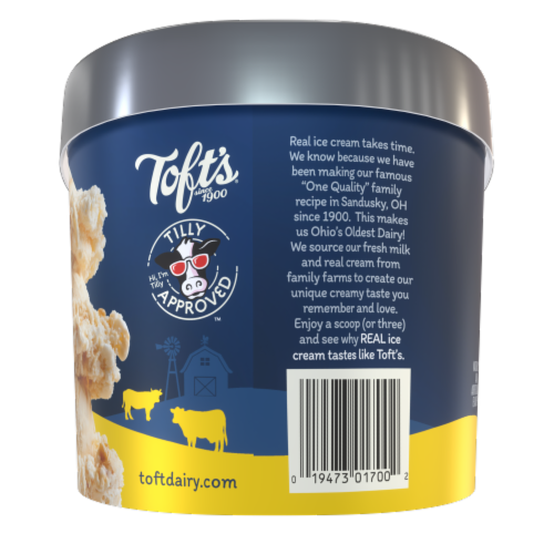 Toft's® Bananas Foster Ice Cream Tub Perspective: right