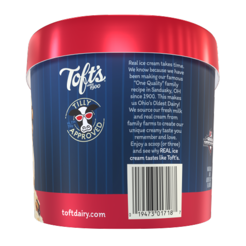 Toft's® Muddy's Sea Salt Slam Ice Cream Tub Perspective: right