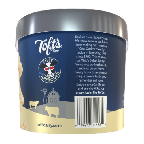 Toft's® French Vanilla Ice Cream Tub Perspective: right