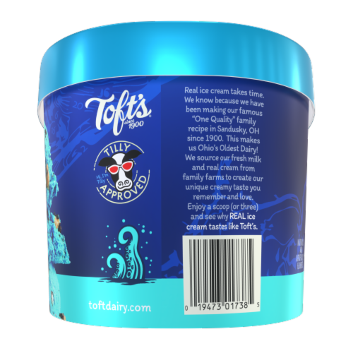 Toft's® Lake Erie Cookie Island Monster Ice Cream Perspective: right