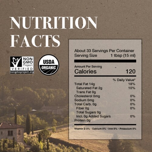Carapelli Organic Extra Virgin Olive Oil - 16.9oz Perspective: right