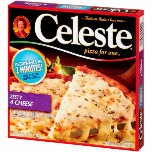 Celeste Zesty 4 Cheese Pizza for One Perspective: right