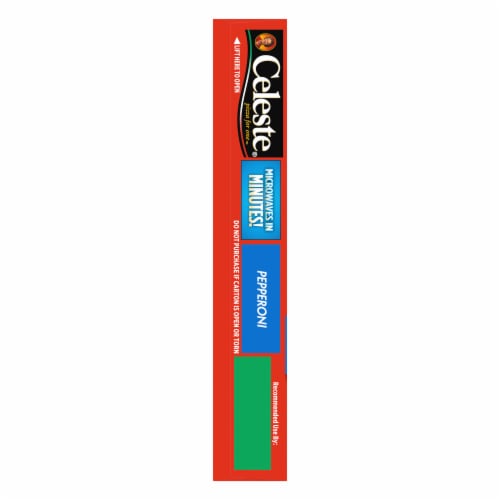 Celeste Pepperoni Pizza For One Individual Microwavable Frozen Pizza Perspective: right