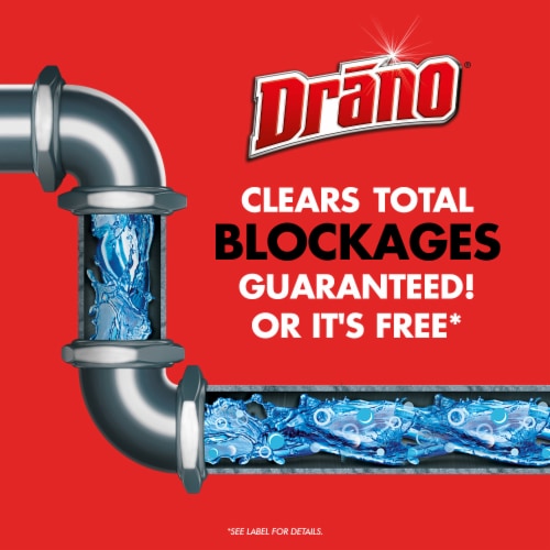 Drano Max Gel Clog Remover for Slow or Blocked Kitchen & Bathroom Drains Perspective: right