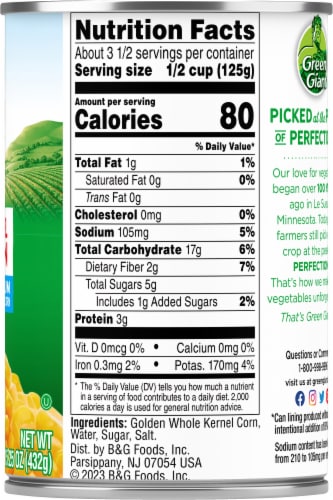 Green Giant® Whole Kernel Sweet Corn Perspective: right
