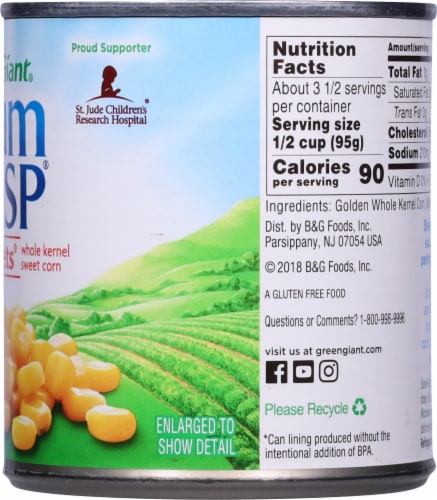 Green Giant® Steam Crisp Whole Kernel Sweet Corn Niblets Perspective: right