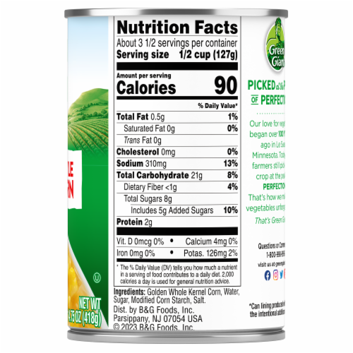 Green Giant® Cream Style Sweet Corn Perspective: right