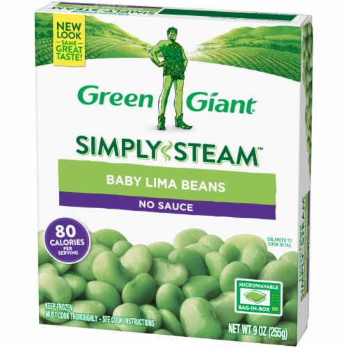 Green Giant ® Simply Steam™ No Sauce Baby Lima Beans Perspective: right