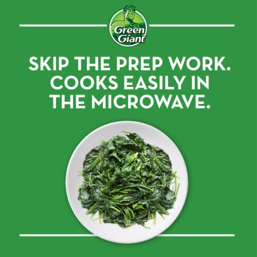 Green Giant Simply Steam Chopped Spinach Perspective: right