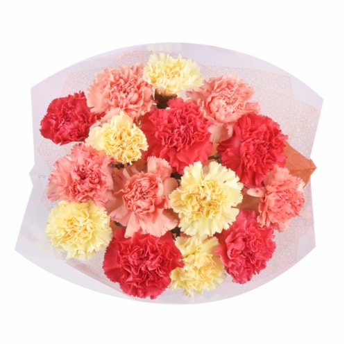 Rainbow Carnations Bouquet Perspective: right