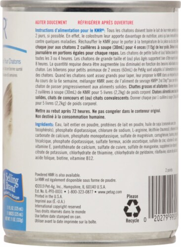 KMR Kitten Milk Replacer Liquid Food Supplement Perspective: right