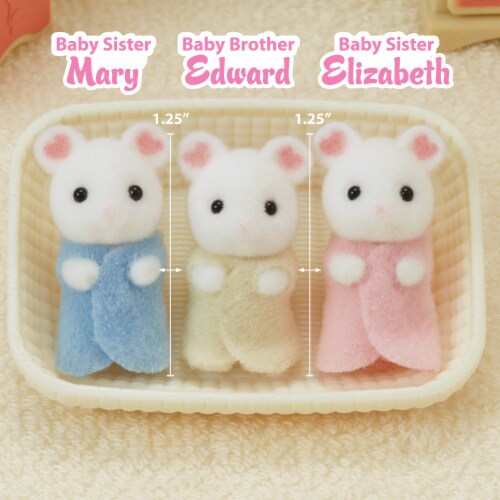 Calico Critters® Marshmallow Mouse Triplets Playset Perspective: right