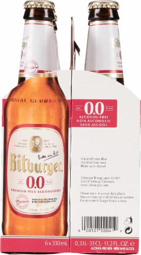 Bitburger® Non-Alcoholic Beer Bottles Perspective: right