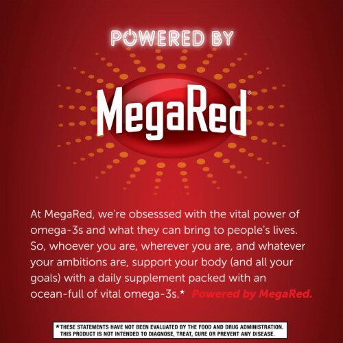 Schiff MegaRed Omega-3 Algae Oil Dietary Supplement Softgels Perspective: right