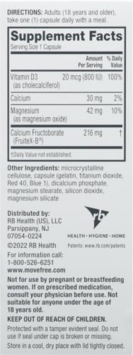 Move Free® Ultra Move Muscle Joint Bone Easy Dissolve Capsules Dietary Supplement Perspective: right