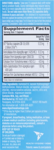 Schiff® Digestive Advantage® Fast Acting Enzymes & Daily Probiotic Capsules Perspective: right