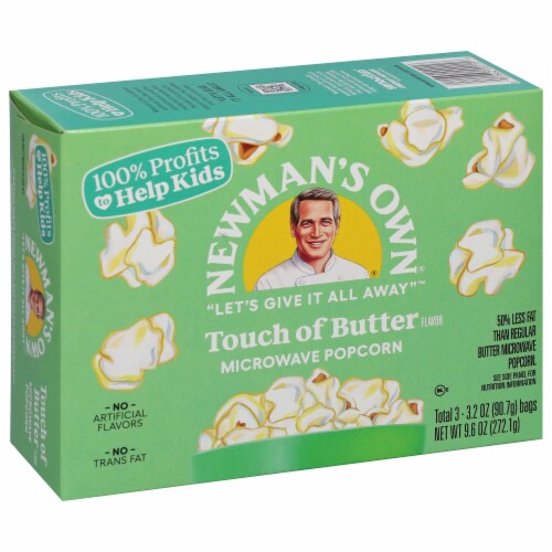 Newmans Own Touch of Butter Microwave Popcorn Perspective: right
