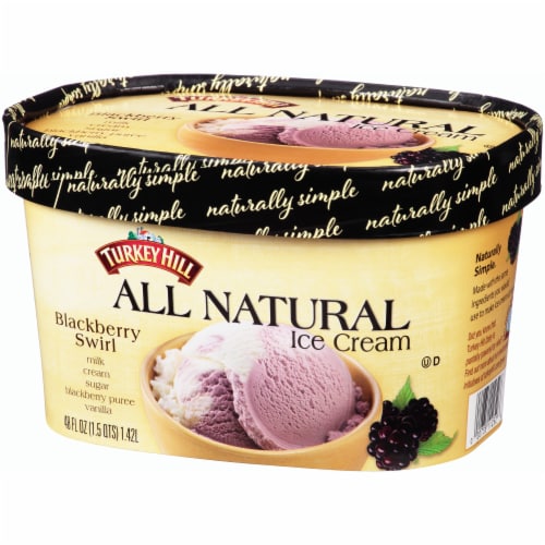 Turkey Hill All Natural Blackberry Swirl Ice Cream Perspective: right