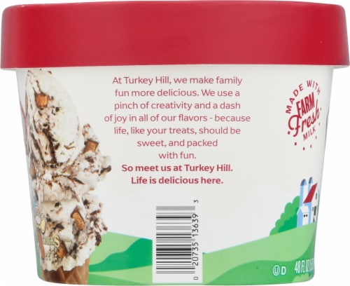 Turkey Hill® Moose Tracks® Frozen Dairy Dessert Tub Perspective: right