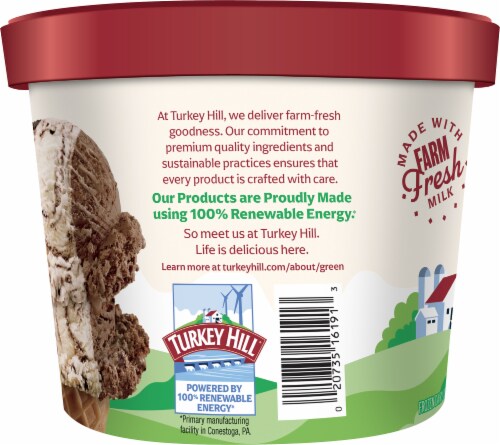 Turkey Hill® Trio'politan Brookie Ice Cream Tub Perspective: right