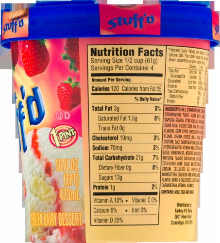Turkey Hill® Stuff'd Strawberry Cheesecake Ice Cream Perspective: right