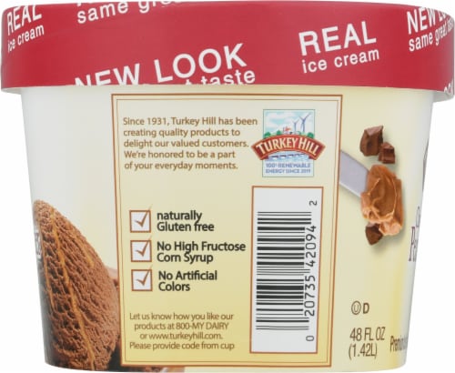 Turkey Hill® Chocolate Peanut Butter Cup Ice Cream Perspective: right