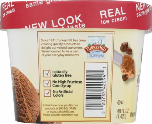 Turkey Hill® Chocolate Peanut Butter Cup Ice Cream Perspective: right