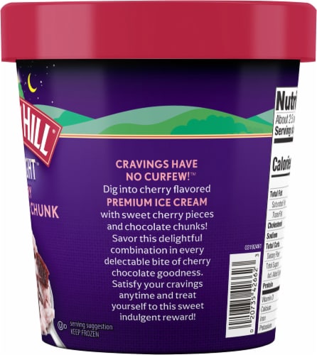 Turkey Hill® Late Night™ Cherry Chocolate Chunk Ice Cream Pint Perspective: right