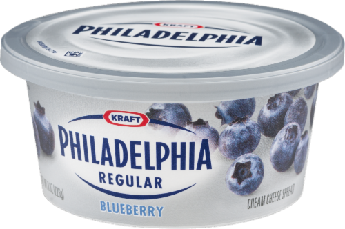 Philadelphia Blueberry Cream Cheese Perspective: right