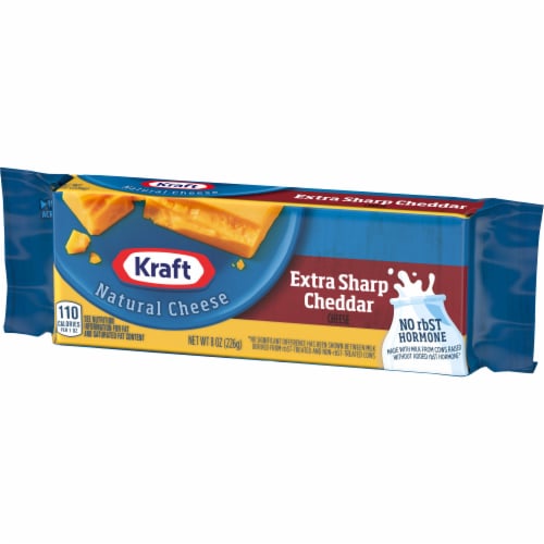 Kraft Extra Sharp Cheddar Block Cheese Perspective: right